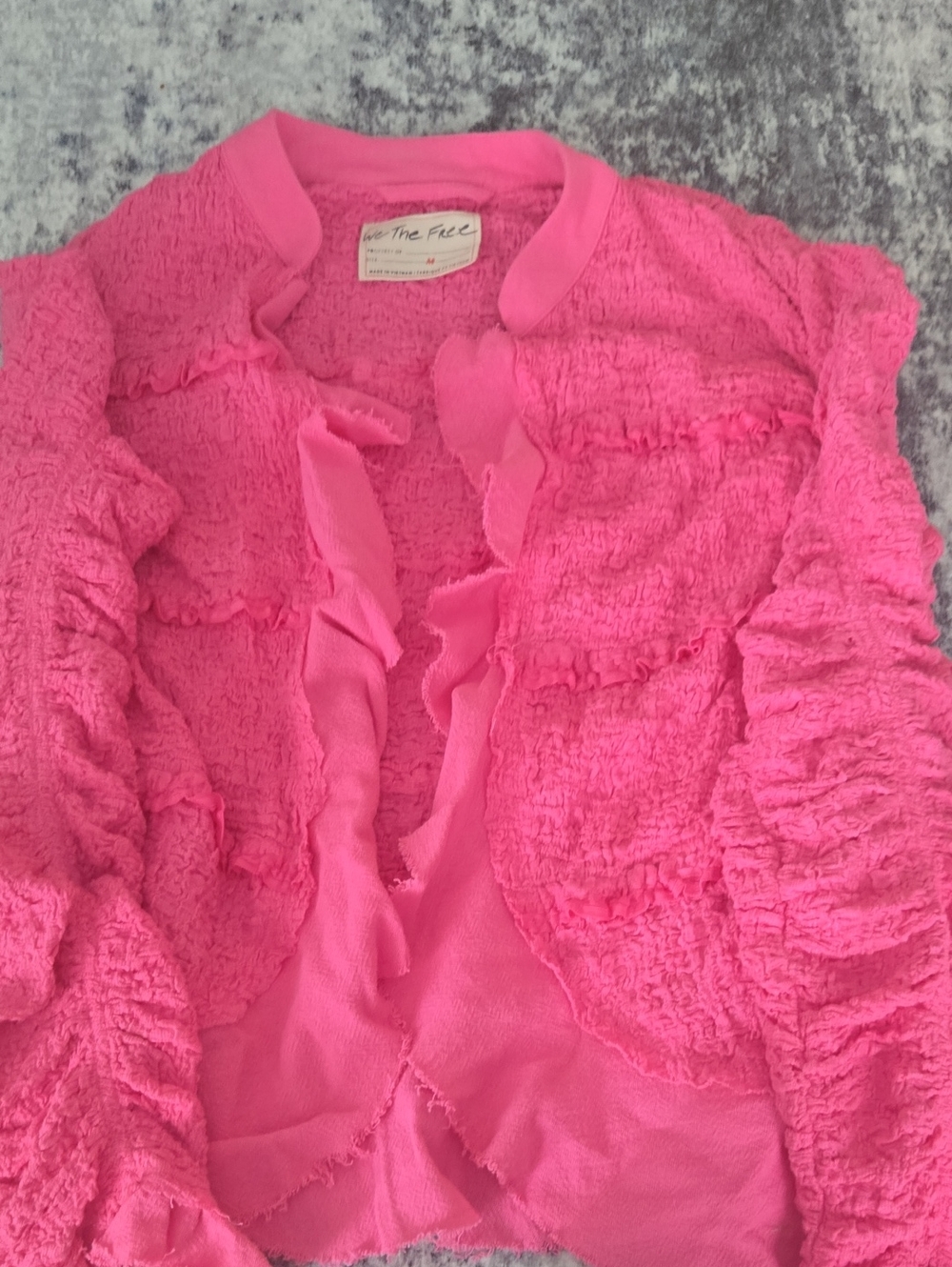 Free People -We The Free Ruffled Demi Jacket - Pink